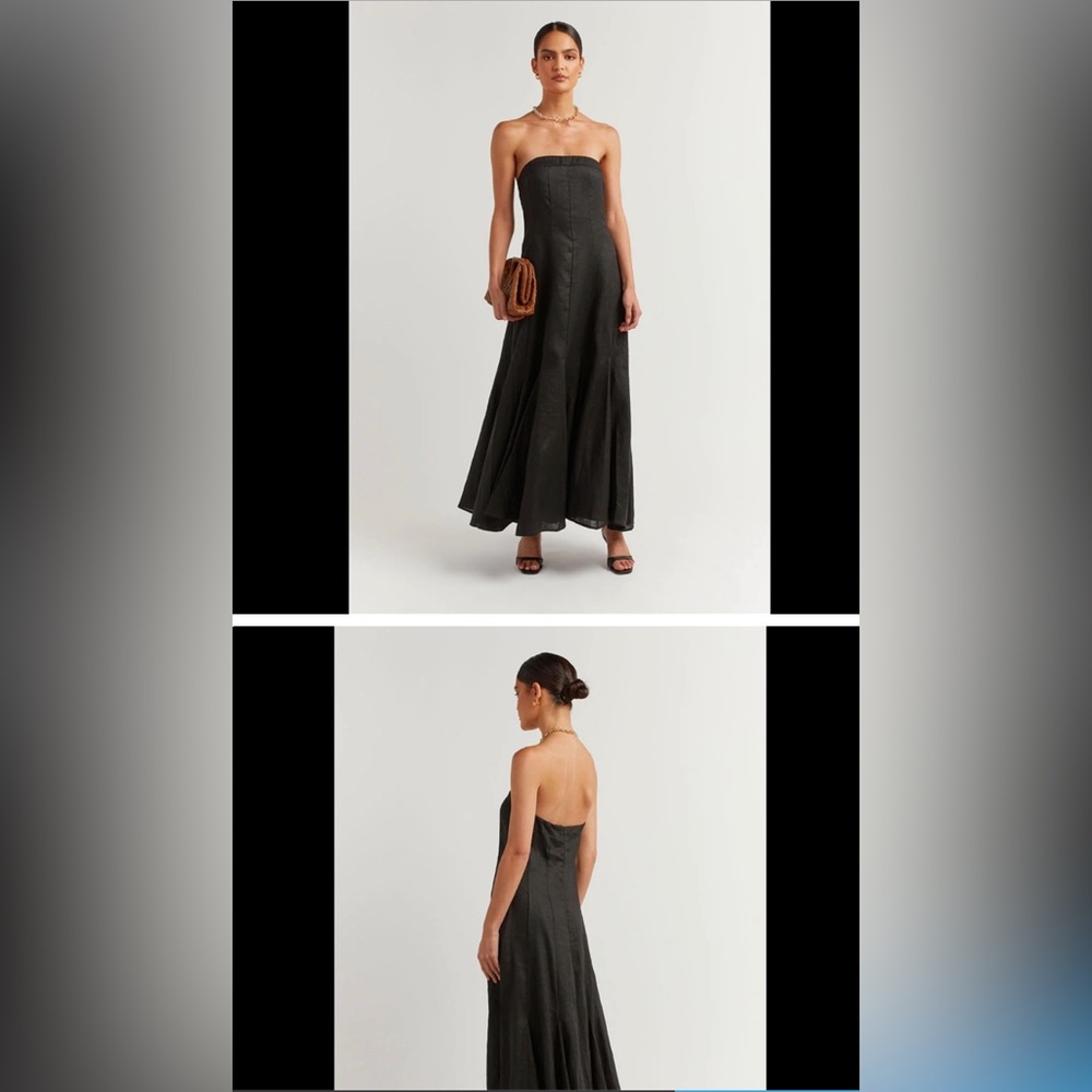 DISSH strapless linen dress